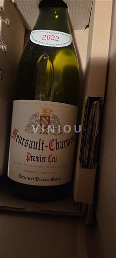 Bourgogne Ikke specificeret Premier Cru Thierry et Pascale Matrot 2022