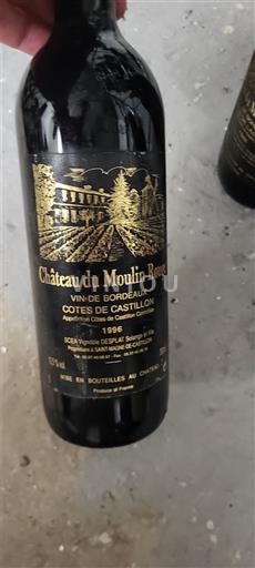 Bordeaux Castillon-côtes-de-bordeaux Château Moulin Rouge 1996