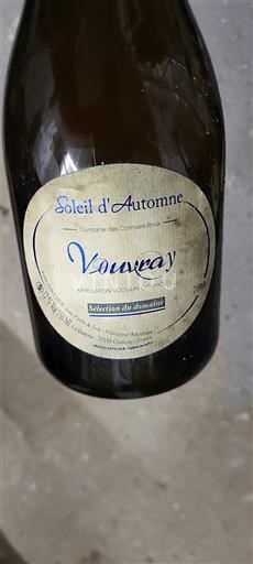 Loiredalen Vouvray Domaine S Cornets Roux Soleil d'Automne 2019