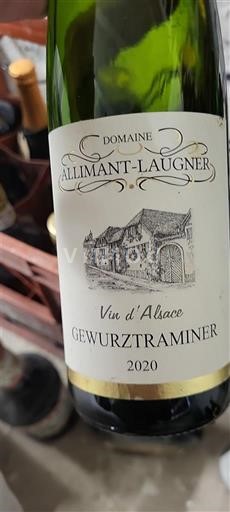 Alsace Gewurztraminer Allimant-Laugner 2020