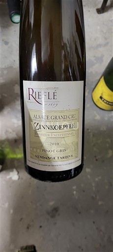 Alsace Pinot Grigio Grand Cru Riefle 2010