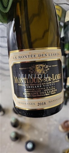 Vallée de la Loire Montlouis-sur-loire Domaine S Liards La Montée des Liards Vieilles Vignes 2018