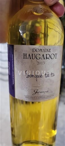 Tây Nam Jurançon Domaine Haugarot Sonqué tà tu 2013