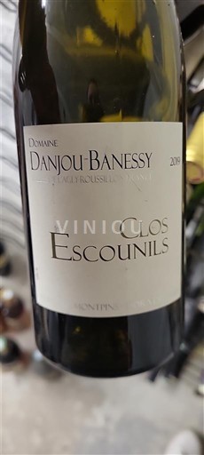 Roussillon Côtes du Roussillon Villages Domaine Danjou Banessy Clos Escounils 2019