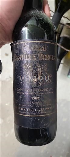 Burdeos Saint-Émilion Gran Cru Château Stieux Berger 1982