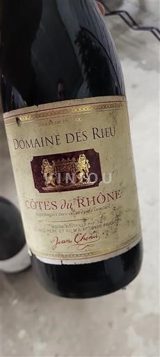 Rhônedalen Côtes du Rhône Domaine S Rieu Icke årgångsbetecknad