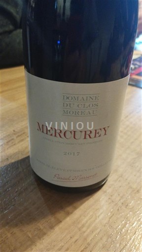 Borgoña Mercurey Domaine Clos Moreau 2017