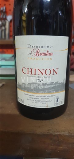 Thung lũng sông Loire Chinon Domaine Beaulieu Tradition 2024