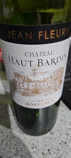 Burdeos Bordeaux Château Haut-Bardin 2019
