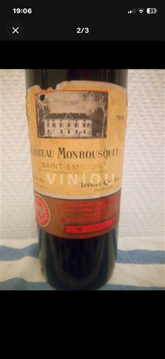 Bordeaux Saint-Émilion Château Monbousquet 1975