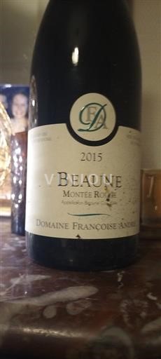 Bourgogne Beaune Domaine Françoise André Montée Rouge 2015