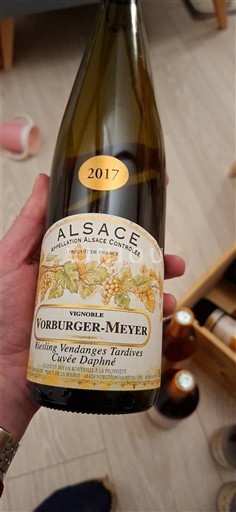 Alsácia Vendanges Tardives Vorburger-Meyer Daphné 2017