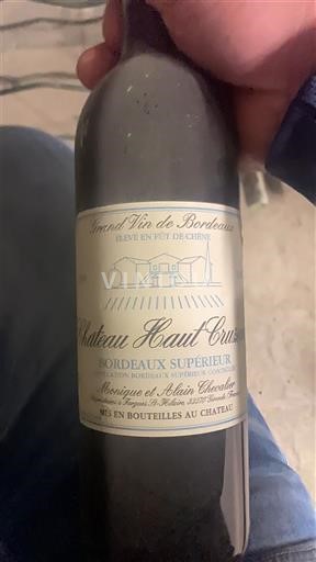 Burdeos Bordeaux superior Château Haut Crusat 1998