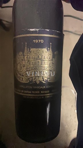 Burdeos Margaux Château Palmer 1970