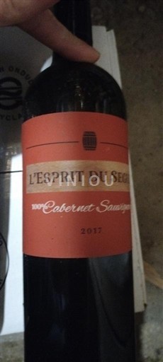 Burdeos Bordeaux L'Esprit du Ségur 100% Cabernet Sauvignon 2017