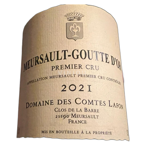 Burgundija Meursault Premier Cru Domaine S Comtes Lafon Meursault-Goutte d’Or 2021