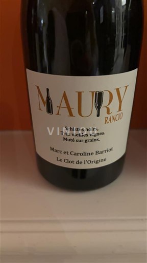 Roussillon Maury Le Clos de l'Origine Rancio Không niên vụ