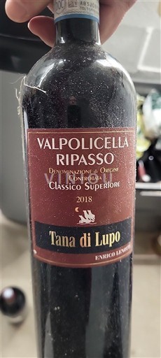 Vêneto Não especificado Enrico Lovo Tana di Lupo 2018