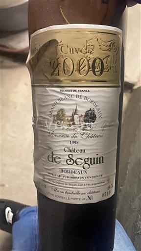 Burdeos Bordeaux Château Seguin 2000 1998
