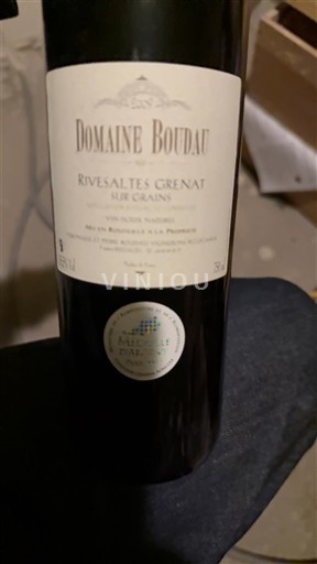 Roussillon Rivesaltes Domaine Boudau Rivesaltes Grenat Sur Grains 2009