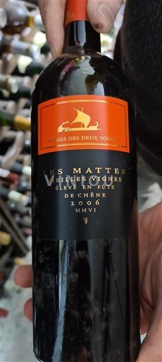 Linguadoca e Rossiglione Paese d'Oc Vignes des Deux Soleils Les Mattes Vieilles Vignes 2006