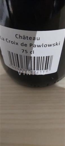 Burdeos Bordeaux Château La Croix de Pawlowski Sin añada