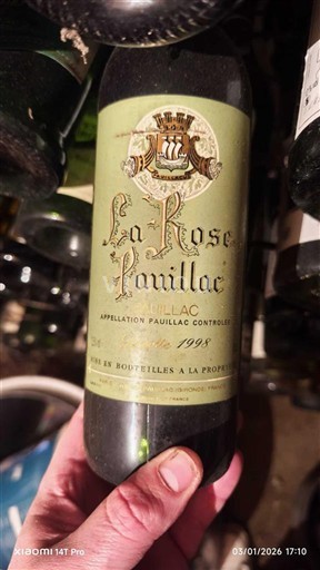 Bordeaux Pauillac La Rose Pauillac 1998