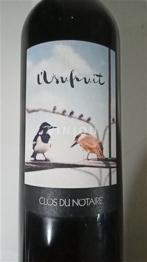 Bordeaux Côtes-de-bourg Clos du Notaire L'Usufruit 2020