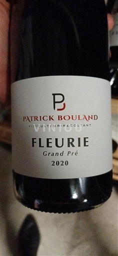 Beaujolais Fleurie Patrick Bouland Grand Pré 2020