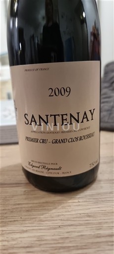 Borgoña Santenay Premier Cru Edmond Bégouret Grand Clos Rousseau 2009