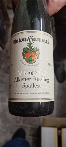 Mosela Anton Hammes Alkener Riesling Spätlese 2002