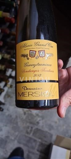 Alsace Alsace Grand Cru Grand Cru Domaine Mersiol 2012