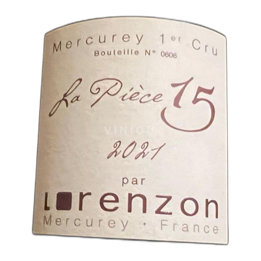 Borgoña Mercurey Domaine Lorenzon La Pièce 15 2021