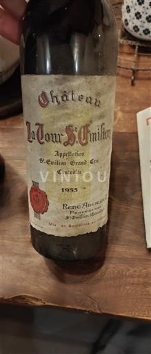 Burdeos Saint-Émilion Gran Cru Grand Cru Château La Tour St Emilion 1955