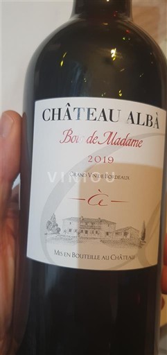 Burdeos Bordeaux Château Albà Bon de Madame 2019