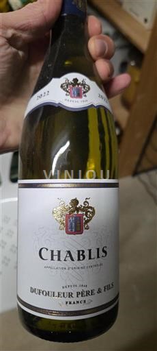 Burgundija Chablis Dufouleur Père & Fils 2022