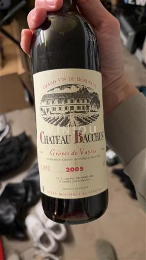 Bordeaux Graves-de-vayres Château Bacchus 2005