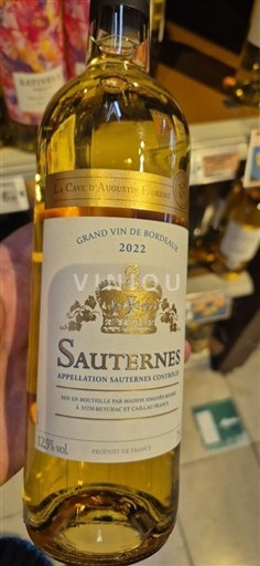 Burdeos Sauternes Maison Johanès Boubée 2022