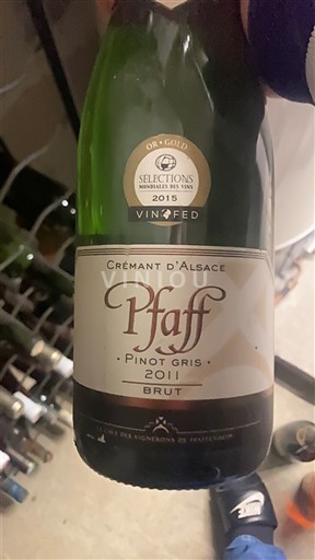 Alsace Crémant d'Alsace Pfaff Pinot Gris 2011