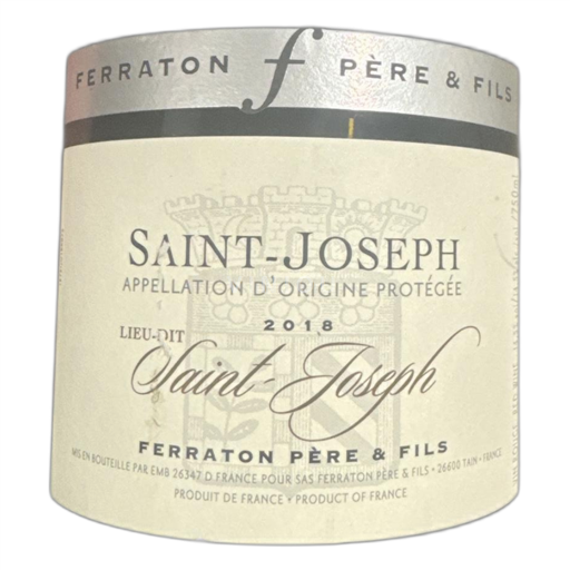 Rhônen laakso Saint-Joseph Ferraton Père & Fils Lieu-dit Saint-Joseph 2018