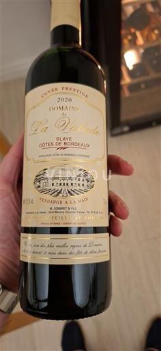Bordeaux Blaye-Côtes-de-Bordeaux Domaine La Valade Prestige 2020