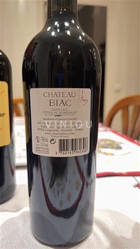 Bordeaux Cadillac-Côtes-de-Bordeaux Château Biac 2013