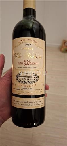 Bordeaux Blaye-Côtes-de-Bordeaux Domaine La Valade Prestige 2019