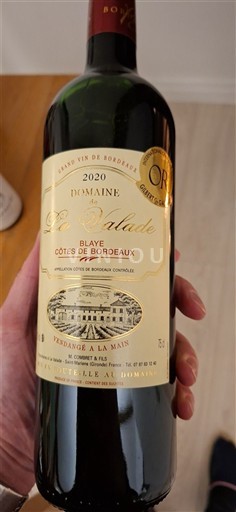 Bordeaux Blaye-Côtes-de-Bordeaux Domaine La Valade 2020