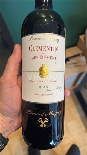 Burdeos Pessac-Léognan Château Pape Clément Clémentin du pape clément 2018