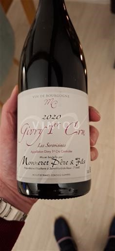 Borgoña No especificado Premier Cru Monneret Père & Fils Les Serments 2020