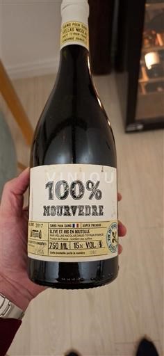 Languedoc e Roussillon Pays d'oc Les Jamelles 100% Mourvèdre 2017