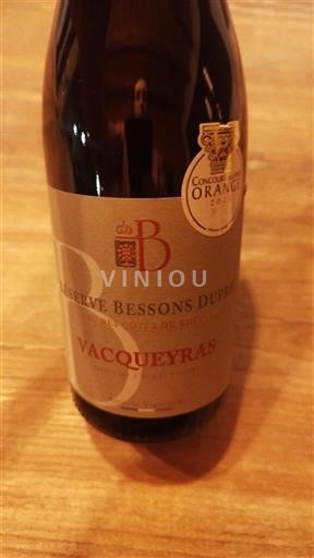 Valle del Rodano Vacqueyras Bessons Dupuis Réserve Bessons Dupuis 2024