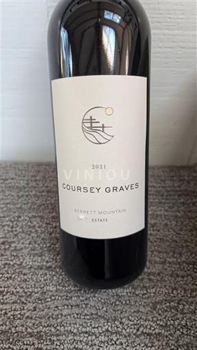 Vùng trồng nho được cấp phép California Bờ biển Sonoma Coursey Graves Bennett Mountain Estate 2021