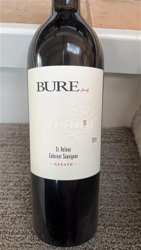Vùng trồng nho được cấp phép California Thánh Helena Bure Family Estate 2019